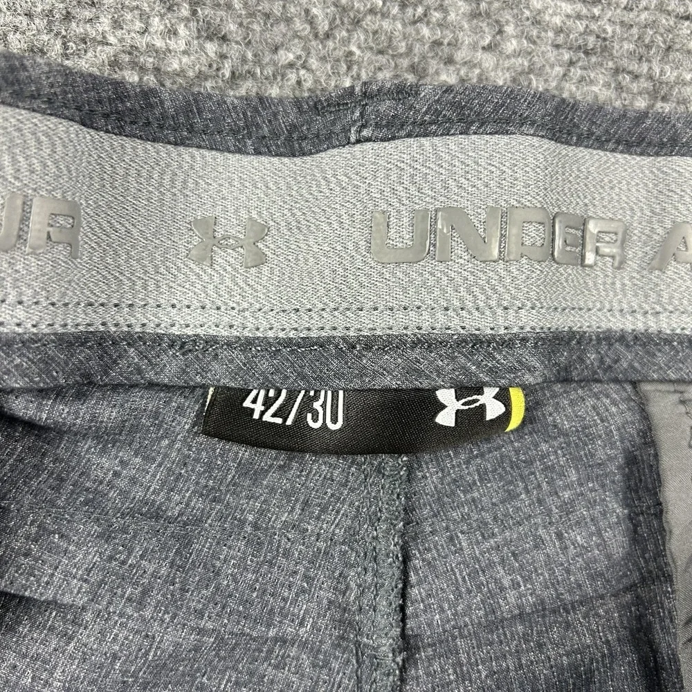 Under Armour Pants Mens 42x30 Gray Stretch Chino Casual Straight Leg‎ Golf